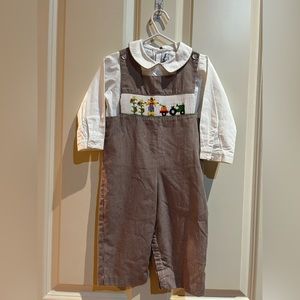 Silly Goose Smocked Scarecrow Tractor